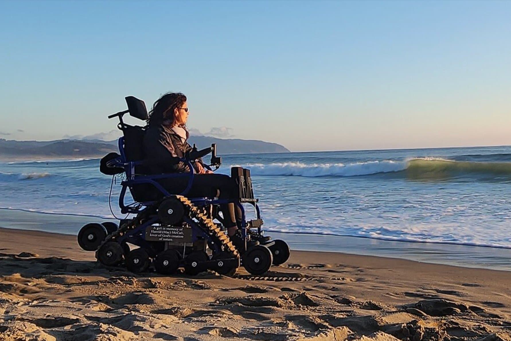 Wheelchair On The Beach