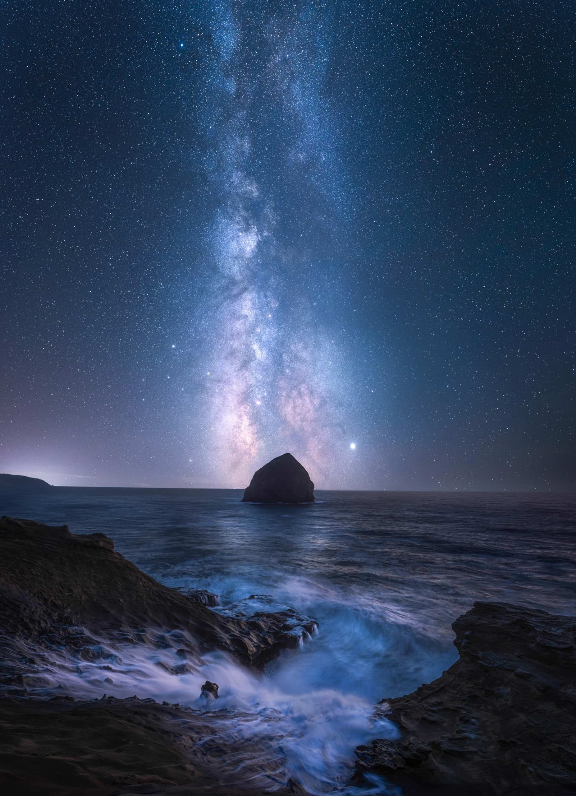 The Milky Way Above Haystack Rock