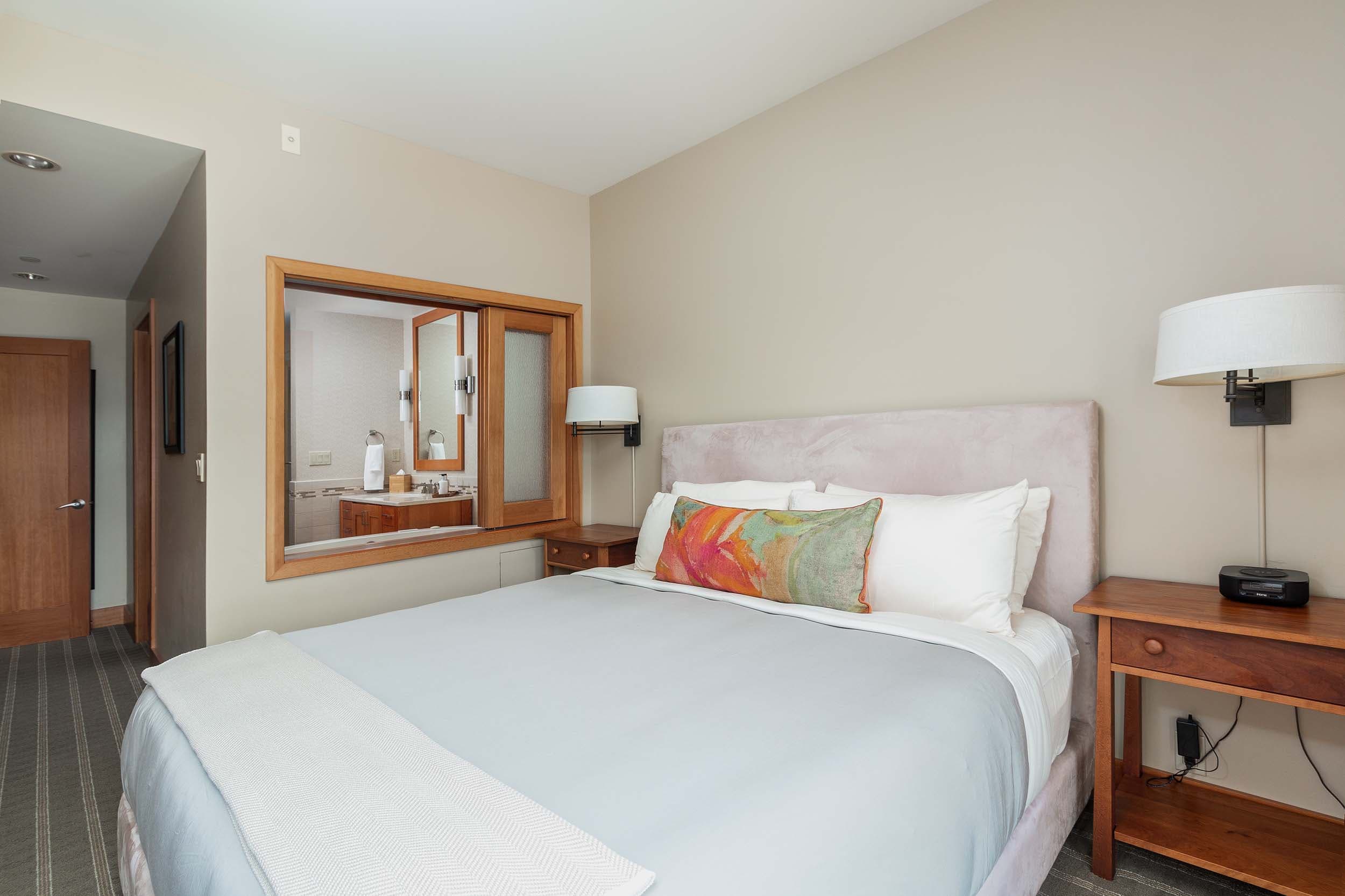 A room with a view of the washroom in a 2 ADA bedroom cottage at Headlands