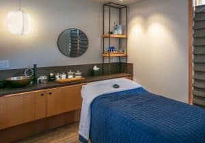 Massage treatment room